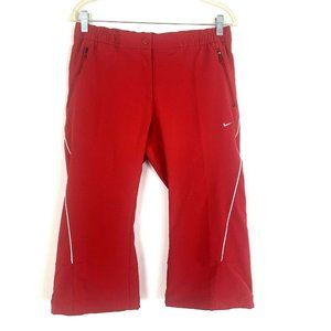 Nike Golf DriFit Womens Cropped Pants X-Large XL Red Slim Fit Sports NWT